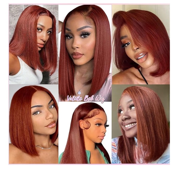 Human Hair Straight Bob Wig 10 Inch - Picture 2 of 5